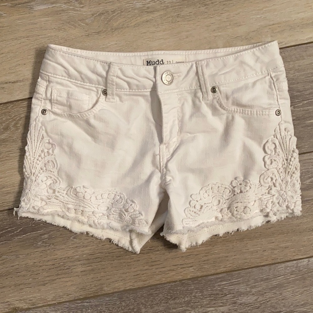 Girls White Shorts